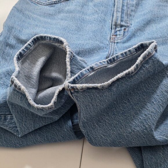 Abercrombie & Fitch Curve Love Jean Women 33 / 16R Blue High Rise Cotton Stretch - Picture 13 of 16